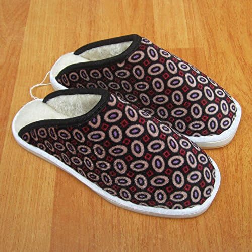 CWAIXXZZ plush slippers Men and women of the autumn and winter shoes cloth shoes stay warm hand old cotton shoes beef ribs, non-slip cotton slippers 40 (38-39), the Kiwi (short pile)
