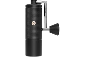 TIMEMORE C5 ESP Pro Handkaffeemühle mit S2C-042-III Kegelmahlwerk, 0,015mm Präzisionsverstellung, vollmetallische tragbare Handmühle für Espresso/French Press/Pour Over - Schwarz