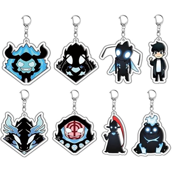 ObeyMe! Anime-Schlüsselanhänger-Set – 8 Acryl-Figuren Als Bunte Schlüsselbund-Deko