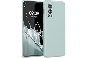 kwmobile Carcasa Compatible con OnePlus Nord 2 5G Funda - Case TPU y Silicona antigolpes - Apto Carga inalámbrica - Menta Cool