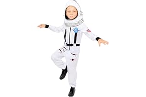 Amscan 9908557 - Kids White Spacesuit Astronaut World Book Day Fancy Dress Costume Age: 6-8 Yrs