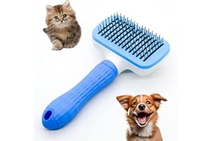 WIMPA Cepillo Perro - Cepillo Para Gatos - Peine Mascotas - Peine Para Gatos y Perro - Accesorios Mascotas (PP Blue)