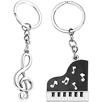 Portachiavi simbolo musicale portachiavi portachiavi 1Pc portachiavi in metallo placcato argento nota musicale per auto  34