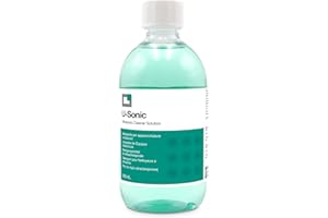 ERRECOM U-Sonic, konzentriertes Reinigungsmittel für Ultraschallgeräte zu intensiven/schonenden Reinigung von Schmuck, Brillen, Dentalgeräte, Zubehörteilchen, mechanischen Komponenten, 500 mL