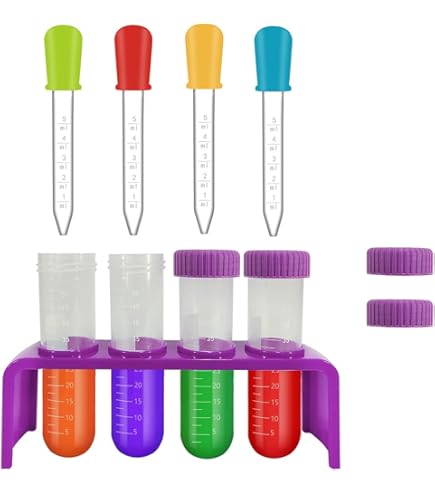 9 Pcs Potion Making Kit Children Test Tubes For Children Plastic Test Tubes With Stand And Dropper Pipettes Science Kits For Kids For Creative Scientific Experiments - View #7