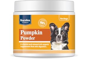 Karnlea Pumpkin Powder for dogs | 100% Pure Dog Food Topper | For Gut Health, Fibre, Healthy Stools, Prebiotic, Scooting | 200g
