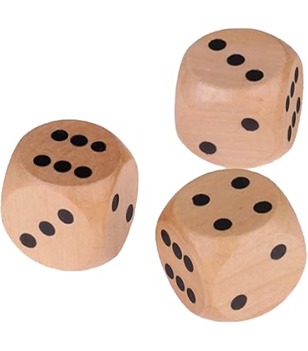 OHREN Lot De 24 Pions En Bois Et 10 Dés – 6 Couleurs, Pour Jeux De Société Comme Les Petits Chevaux Ou Halma