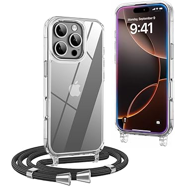 Custodia In TPU Per IPhone 17 Con Cordino - Nera - Foto 5