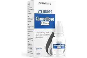 PUROPTICS Carmellose 0.5% Lubricant Eye Drops for Dry Eyes and Irritated Eyes 10ml (Pack of 1)