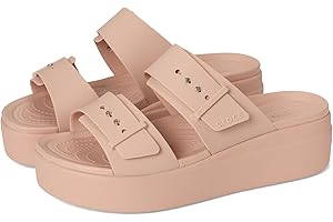 Crocs Brooklyn BuckleFrostedLowWedge, Sandali Donna