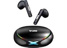 Newly Launched Truke BTG X1 True Gaming Earbuds with 12mm Titanium Drivers, True Gaming Mode with 20RGB Case Design, 48H Play