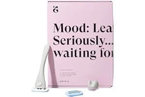 Estrid Starter Kit - Steel Razor + 2 * 5 blade Refill + Wall holder Razor for Body, Vegan, For sensitive skin, 2 refill cartridges (Cloud)