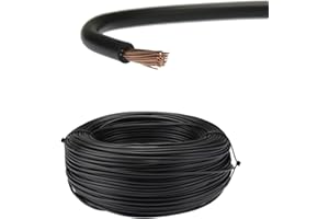 BMF DIRECT TRI RATED 12V 240V RED/BLACK PANEL & POWER SWITCH AUTO CABLE WIRE AUTOMOTIVE Black 2.5mm² (30 Amp), 5 Metres