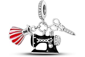 Hapour 925 Charms in Argento Sterling Mamma Dangle Charm per Bracciale Charm Cuore Amore Charm Beads Regalo per le Donna Madre Nonna Regalo per la Festa Della Mamma