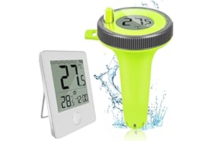 HAVENHARMO Pool-Thermometer, Wireless Digital IP67 wasserdicht mit Indoor-Temperatur