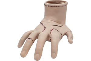 Blue Sky Studios Wednesday Desk Tidy, Full Sized Thing Hand Bedroom Decor, Gothic Pen Pencil Stationery Holder, Licensed Wednesday Merchandise, 21 x 15 cm