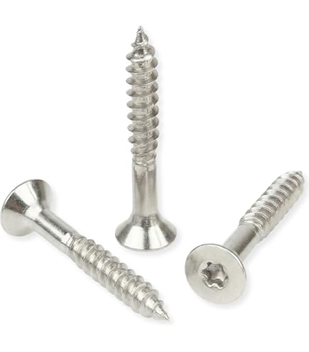 M8 x (16-50mm) Torx Verzonken Schroeven - Roestvrijstaal V2A Volledig
