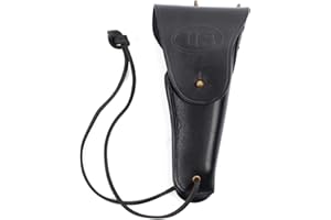 EPIC MILITARIA Funda de piel para pistola Colt M1916 (M1911/M1911A1), reproducción, diseño del ejército estadounidense en la Segunda Guerra Mundial, color negro