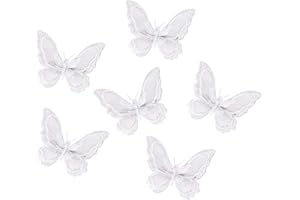 WEINIBAO Clips pelo Niña Mariposa, 6 Piezas Pinzas de Cabello Mariposa, Pinzas de Mariposa para el Pelo, Pinza de pelo Mariposa, Horquillas Mariposa, Horquillas pelo Mariposa, para Niñas y Mujeres