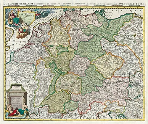 Historische Karte: Deutschland - Das Heilige Römische Reich 1740 (Plano) (Deutschland - Historische Landkarten im Nachdruck)