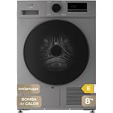 EVVO Nature S8X E Clothes Dryer - 8 kg Capacity, Energy Efficiency E, Airfresh, Heat Pump Dryer, Moisture Sensor, Anti-wrinkl