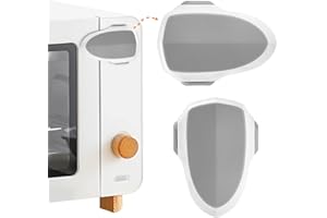 GCRQ Cerradura de la puerta del horno, Cerradura de Seguridad para Niños, protege a bebés y niños pequeños, adhesivo VHB de 3M resistente al calor, fácil de instalar y usar(2 pz, Blanco)