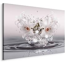 Akustikbild Mit Blumenmotiv – 60x40 Cm, Schallabsorbierend, Für Bessere Raumakustik
