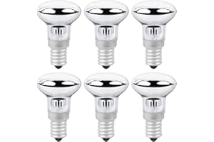 Vegena 25W R39 E14 Ampoule à Lave, Blanc Chaud 2700K, Culot E14 R39 Chauffante, Lampe Réflecteur, pour Chauffer Lampe à Bulles, Fusée, Pailletée