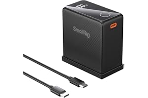 SMALLRIG Compatible co NP-F970 10500mAh Batería de Repuesto para Sony NP-F970 F750 F550,PD 36W USB-C 3.5H Carga Rápida, Batería con Pantalla OLED, Monitor, Luz de Video LED, Videocámara,Negro - 4469