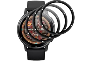 Beukei 3 Stück Panzer Schutz Glas für Garmin Vivoactive 5, Glasschutzfolie[9H Härte][Fingerabdruck-ID-Kompatibel][HD Klare][Anti-Kratzen] Displayschutz