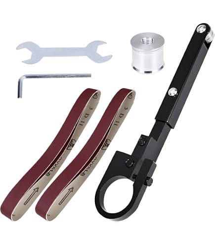 Produktbild von Winkelschleifer-zu-Bandschleifer-Adapter – Für 100 & 125 Mm Schleifer, Metall, Mit 8-teiligem Set