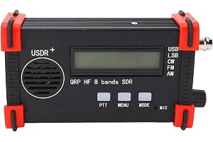 Eujgoov 8-bands Kortvågssändtagare, Bärbar USDX USDR HF QRP SDR-mottagare SSB CW QRP Trådlös Sändtagare 100‑240V Eujgoov9G1S63FANZ-12
