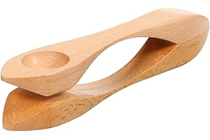 Musical Spoon,KOCAN Wooden Musical Spoon Folk Percussion Instrument Natural Wood Folk Sound Traditional Percussion Spoons Great Gift for Adults Children