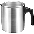 BLUESEABUY Pot de Fusion de Cire 1.2L Tasse Fabrication de Bougie Faire Verser Pot avec Poignée Résistante à La Chaleur Cire 