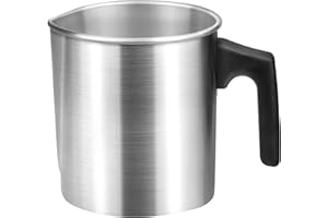 BLUESEABUY Cera a Caldaia 1.2L Candela Melting Cup Wax Melting Pot Pentola per Sciogliere Candele con Manico Resistente al Calore per La Casa Candela e Sapone Artigianato Fai da Te