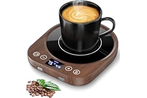 MQFORU Scaldatazze con 9 Impostazioni Temperatura, 36W Scaldacaffè con Timer 9 ore, Scalda Candele con Spegnimento Automatico di 4 ore, Scalda Bevande per Caffè, Tè, Latte, Candela