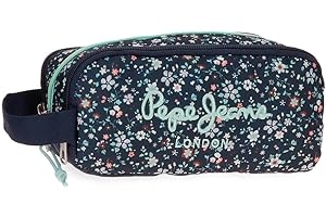 Pepe Jeans Alenka Estuche Triple Azul 22x10x9 cms Poliéster by Joumma Bags by Joumma Bags