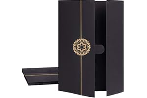 RUIXIA 5Pcs Bronzing A4 Diploma Cover Award Certificate Holder Paper Contract Document Cover File Holder Invitation Card Cover Card Stock Letter-Sized Certificates Cover