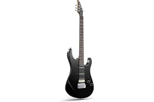 Donner DMT-66 39 Inch Guitarra Eléctrica de Tamaño Completo para Principiantes, Kit de Guitarra Eléctrica con Funda Negro