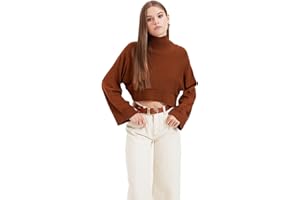 Trendyol Maglione Normale A Collo Alto Maglia di Tuta Donna