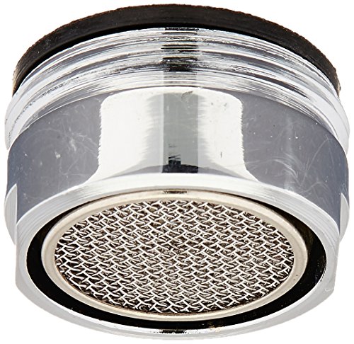 KES Wasserhahn Ersatzteil 24 mm Stecker aufgefädelten Messing Luftsprudler mit Dichtung 3 Stücke PACK Chrom, PA1B-P3