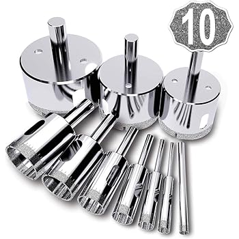 Set 15 Frese A Tazza Diamantate - Per Forare Piastrelle, Vetro, Marmo E Ceramica - Foto 11