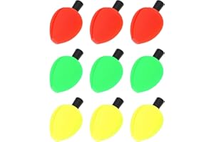 OriGlam Lot de 9 flotteurs de pêche en mousse, indicateurs de frappe, flotteurs de pêche à la mouche, indicateurs flottants pour la truite, le poisson-chat, l'eau douce et l'eau salée