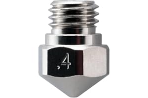 MICRO-SWISS micro swiss M2548-04 Resistant Nozzle MK10 Flash Forge, Plated Wear, Dermal, Power Spec, Wenham, Mono, Cocoon Create, 0.4 mm
