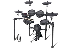Carlsbro CSD35M 9-Piece Mesh Head Electronic Drum Kit - Digital Drum Kit with Responsive Mesh Head Pads, Quiet Practice, Realistic Feel, Bluetooth & USB Connectivity, 50 Lessons Included