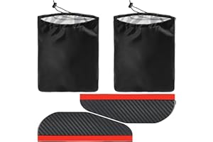 HDGSAFD 2 szt. osłon lusterek wstecznych, 1 para ochraniaczy przeciwdeszczowych, osłona przeciwdeszczowa do lusterka wstecznego samochodu, akcesoria do lusterek samochodowych