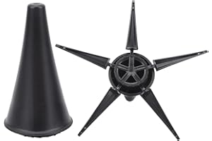 RITOEASYSPORTS Soporte de Clarinete, Estante de Instrumento de Viento Plegable Trípode de Clarinete 5 Patas Soporte de Flauta Accesorio de Instrumento de Viento