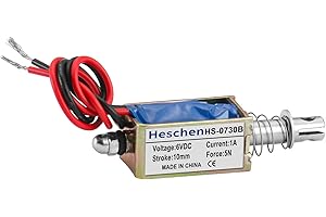 HESCHEN Hechen Elektromagnet Elektromagnet HS-0730B DC6V 1A 5N 10mm Hub Push Pull Typ Offener Rahmen