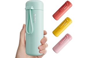 Exllena Botella Térmica Pequeña 200ml – Mini Botella de Acero Inoxidable sin BPA, Aislamiento Térmico 4-6 Horas con Diseño Portátil y Hermético(Menta)