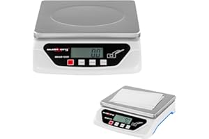 Steinberg Systems SBS-LW-10/500 Briefwaage digital 10kg / 0,5g Feinwaage Paketwaage Postwaage Digitalwaage (2 x AA/Netzstrom, 21,7 x 17,7 cm, LCD Display)